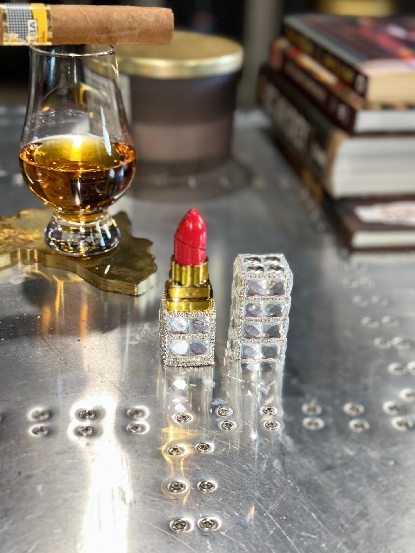 Jeweled Lipstick Lighter